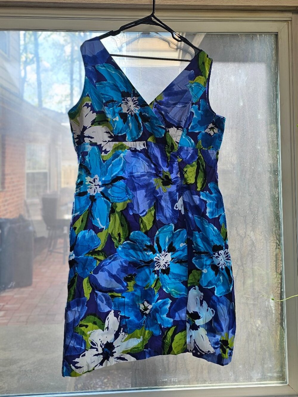 R&K Originals Blue Floral Dress Size 18